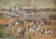 Maurice Prendergast The East River Spain oil painting artist